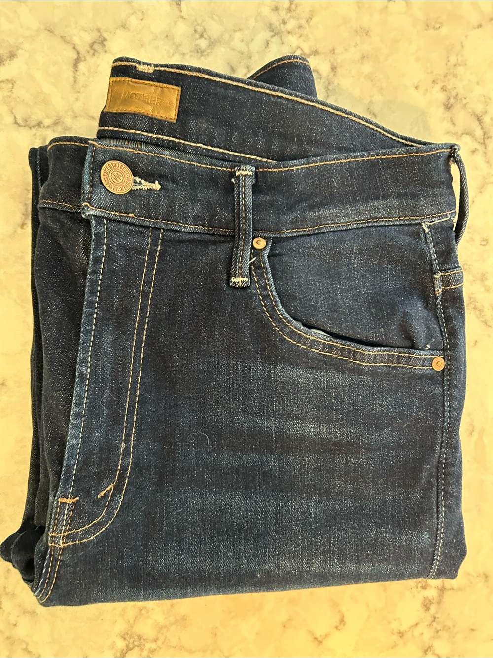Mother The Insider Crop Step Fray Jeans